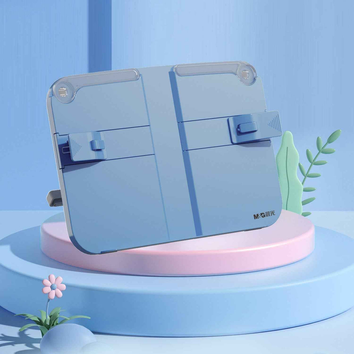 Hands-Free Desktop Book Stand for Kids with Paper Clip