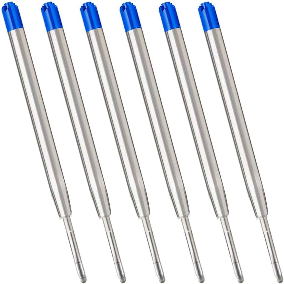 10pcs Ballpoint Pen Refills,1mm Medium Tip,Black Blue Red Blue
