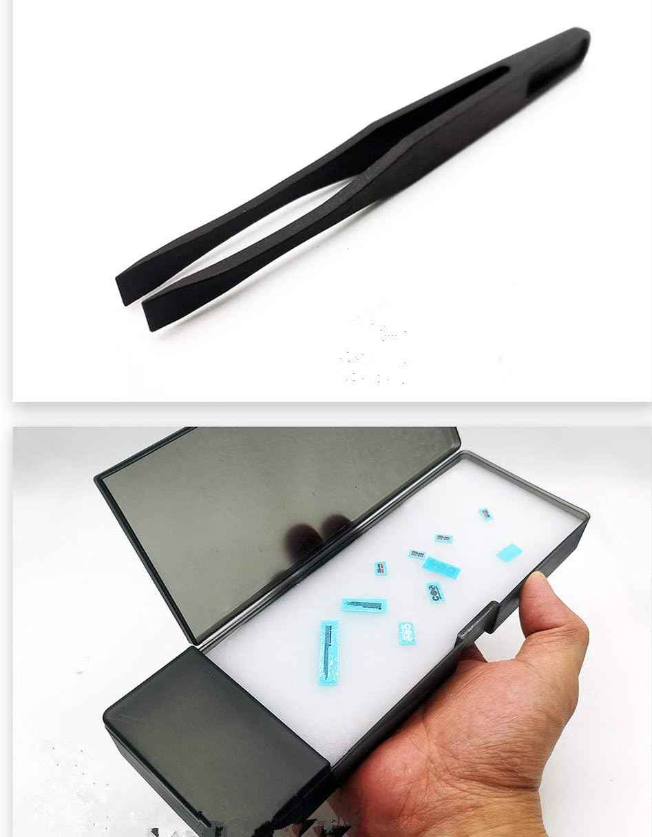 Water Decals Sticker Operated Box with Decal Tweezers