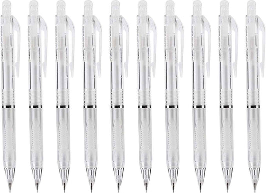M&G 10Pcs 0.5mm Mechanical Pencils Set with Great Grip White