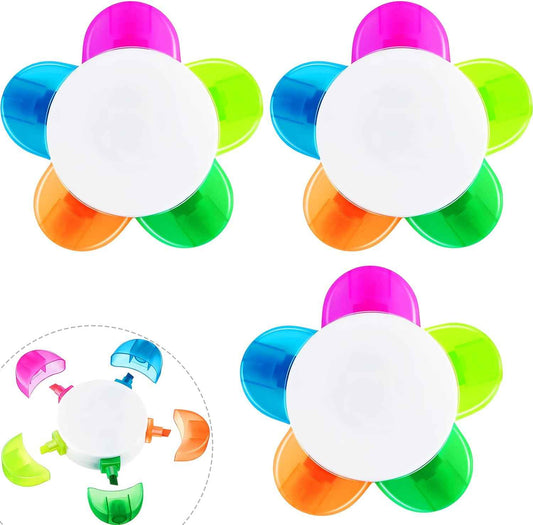 Kronblad Akvarell Highlighters, 5-i-1 blandade färger, 6-pack