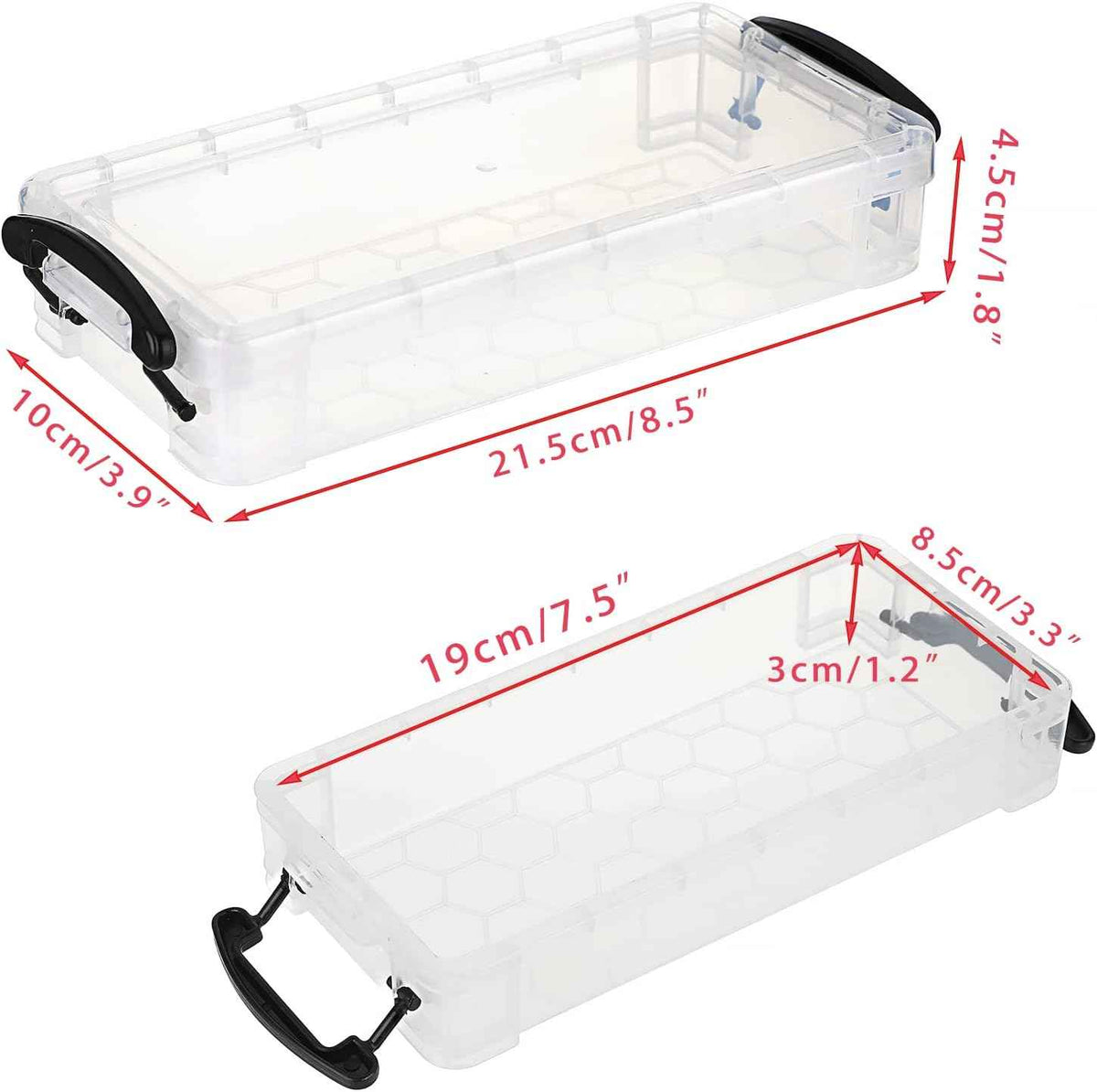 6 Large Capacity Pencil Box,Office Supplies Storage Organizer Box