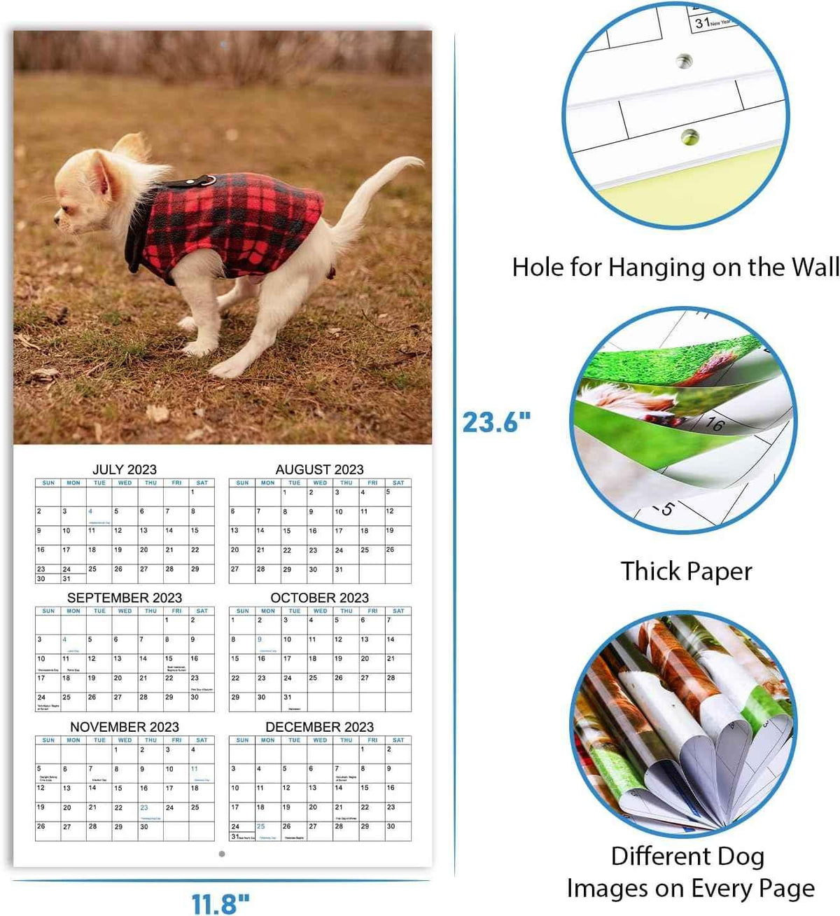 Wandkalender Crapping Dogs 2024
