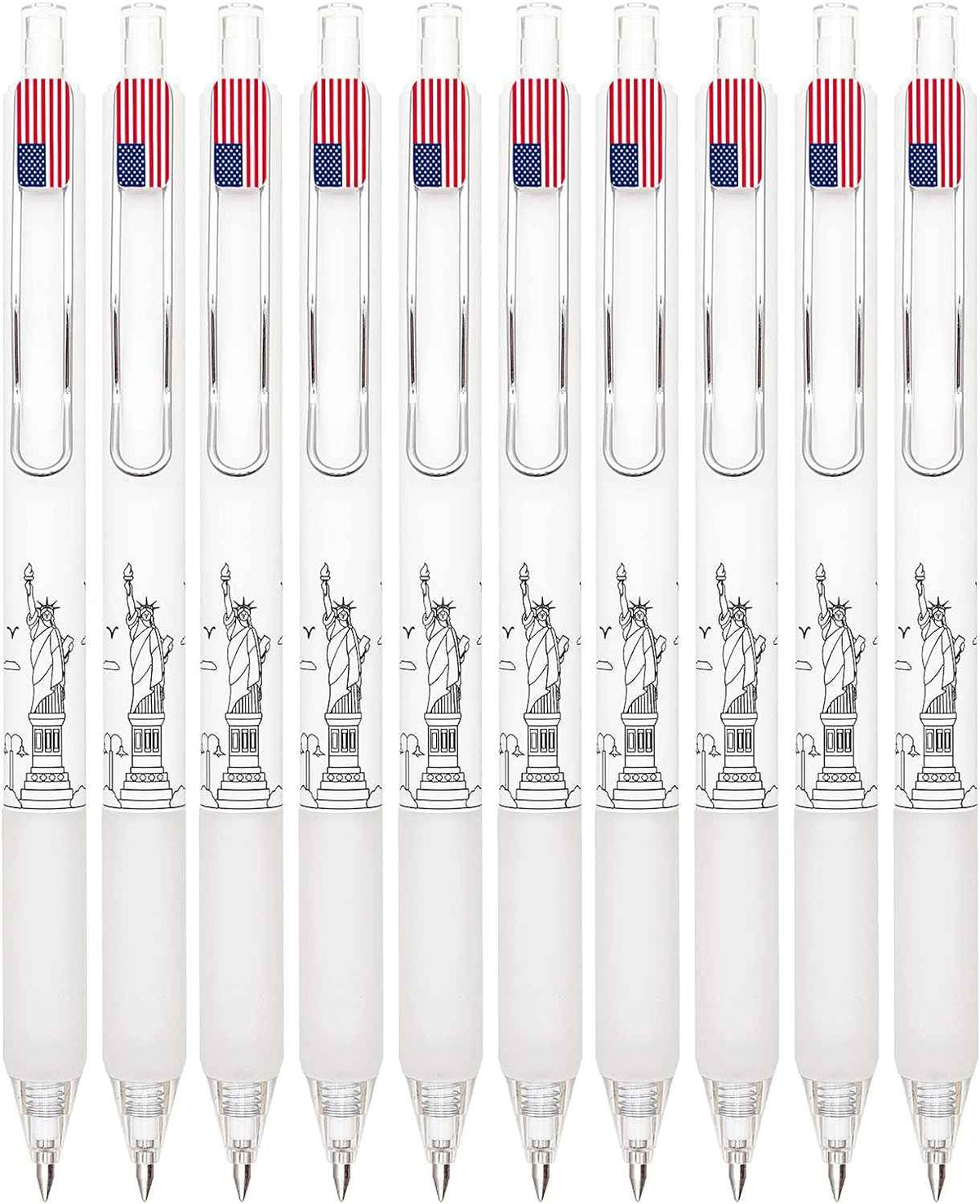 COLNK Retractable Gel Pens 0.5 Black Ink Writing Pen,Fine Point,12-Count