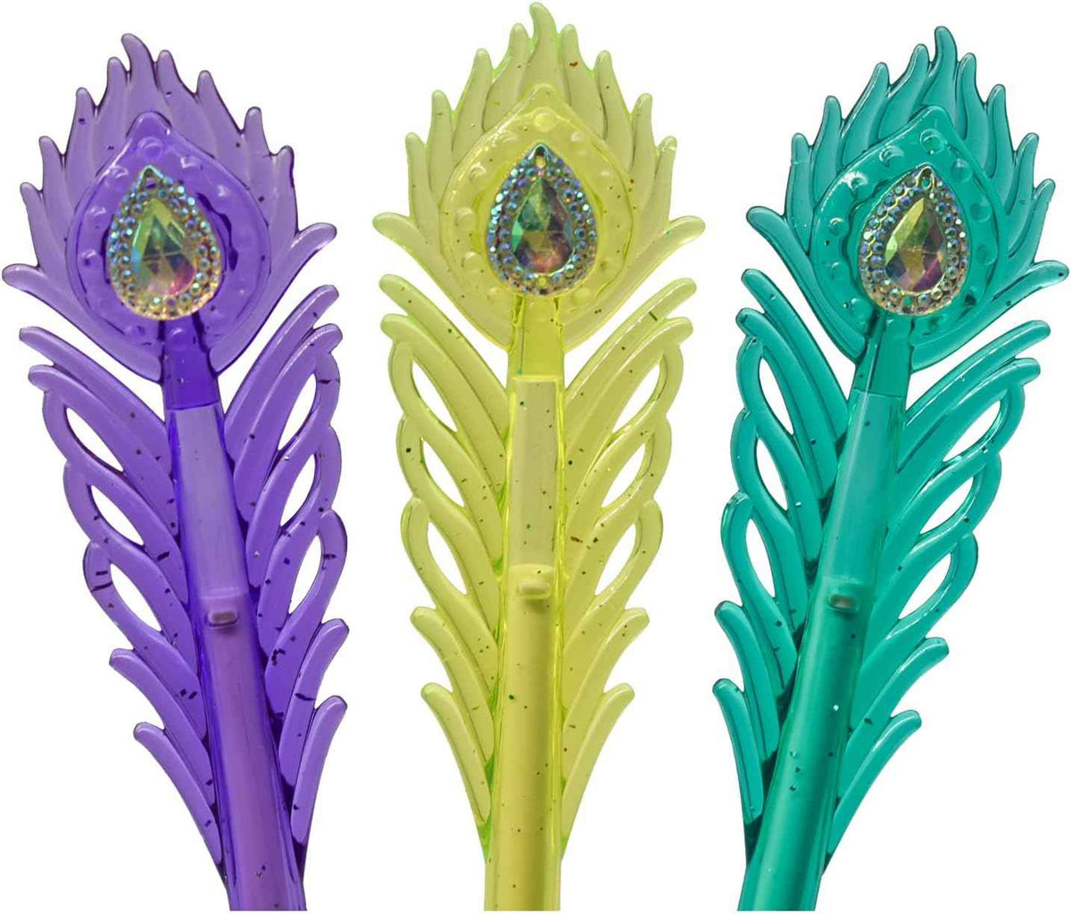 12 Colors Peacock Feather Gel Pens