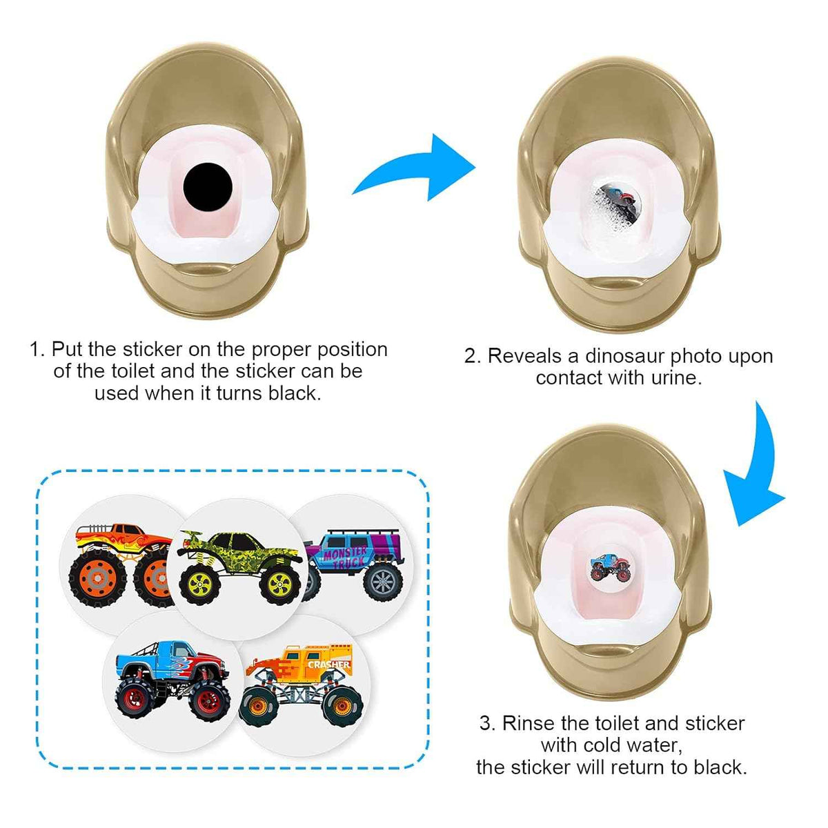 Autocollants de siège d'apprentissage de la propreté, 10 pièces, pour cibles de toilettes pour garçons