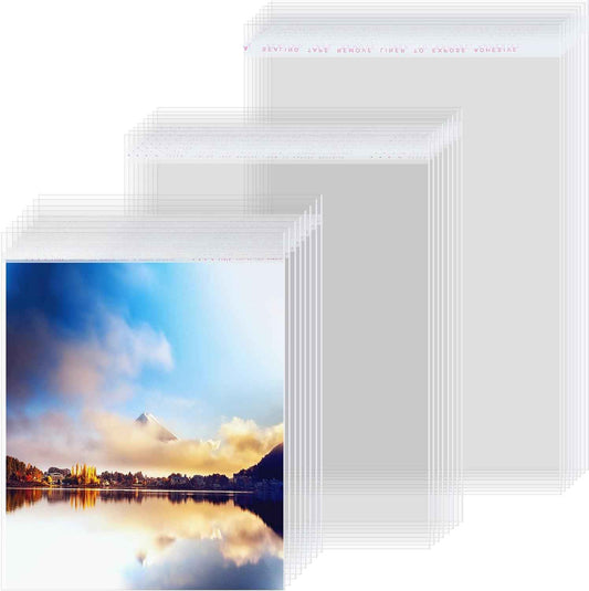 Klare Hüllen zur Aufbewahrung transparenter Verschlussbeutel für Kunstfotos