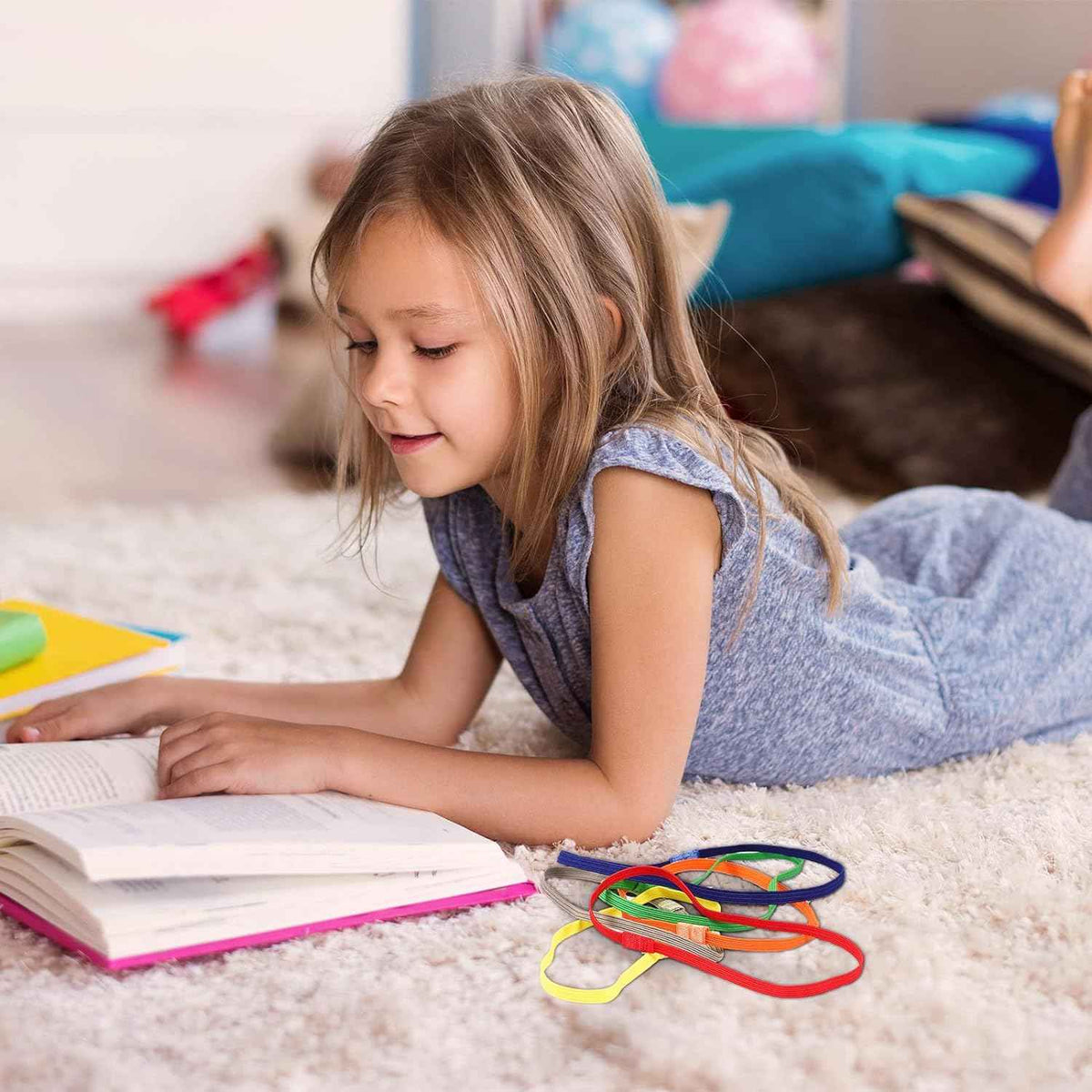 20 Stück elastische Lesezeichen aus Edelstahl für Buchliebhaber