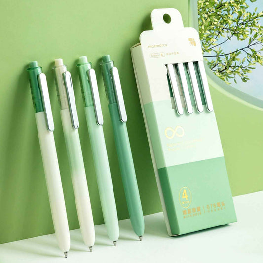 M&G 4 pièces stylos Gel, stylos à encre noire 0.5mm pointe Fine