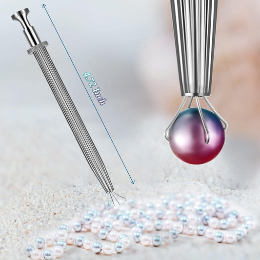 3er-Pack Diamant-Klauenpinzetten aus Edelstahl für Perlen, Edelsteine ​​und Schmuck
