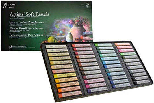 Mungyo Gallery Soft Pastel Squares Kartonset mit 48 verschiedenen Farben