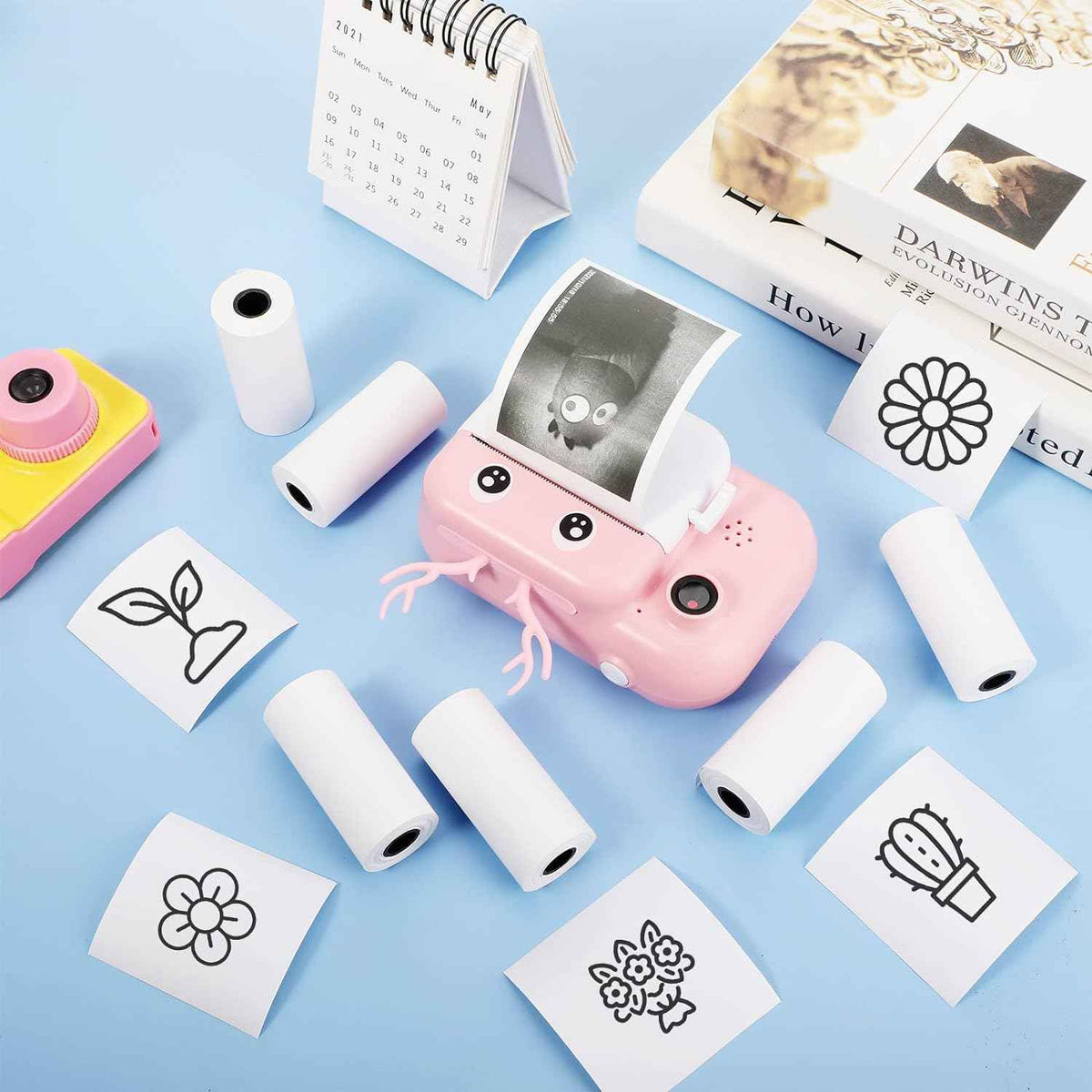 20 Rolls Instant Camera Thermal Print Paper for Kids 57 x 30mm