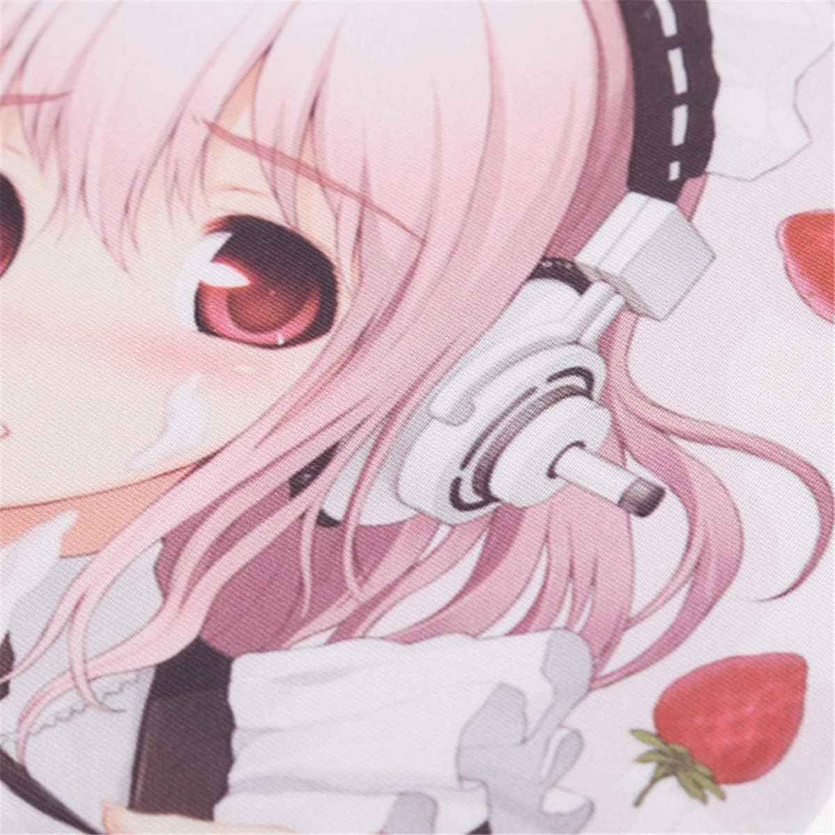 Tapis de souris de soutien de repose-poignet en silicone de gros seins de fille de bande dessinée sexy et douce