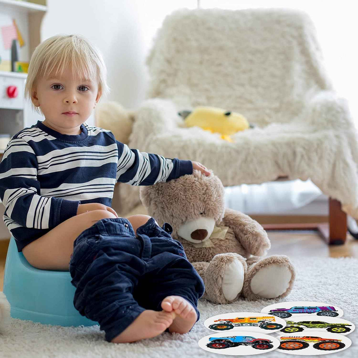 Autocollants de siège d'apprentissage de la propreté, 10 pièces, pour cibles de toilettes pour garçons