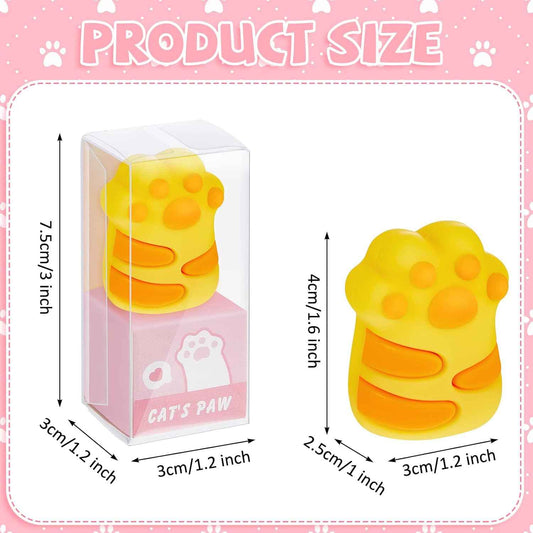 4 stuks schattige kattenpoot Kawaii handmatige potloden puntenslijpers