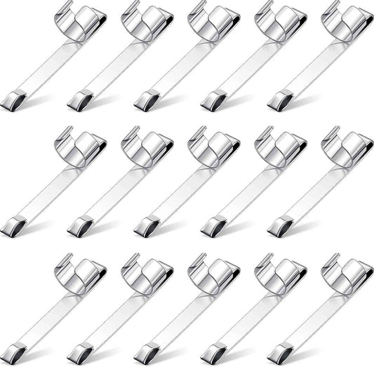 Metal Pencil Clips Slide on Pocket Epoxy Pen Clips Snap In 20 Pack