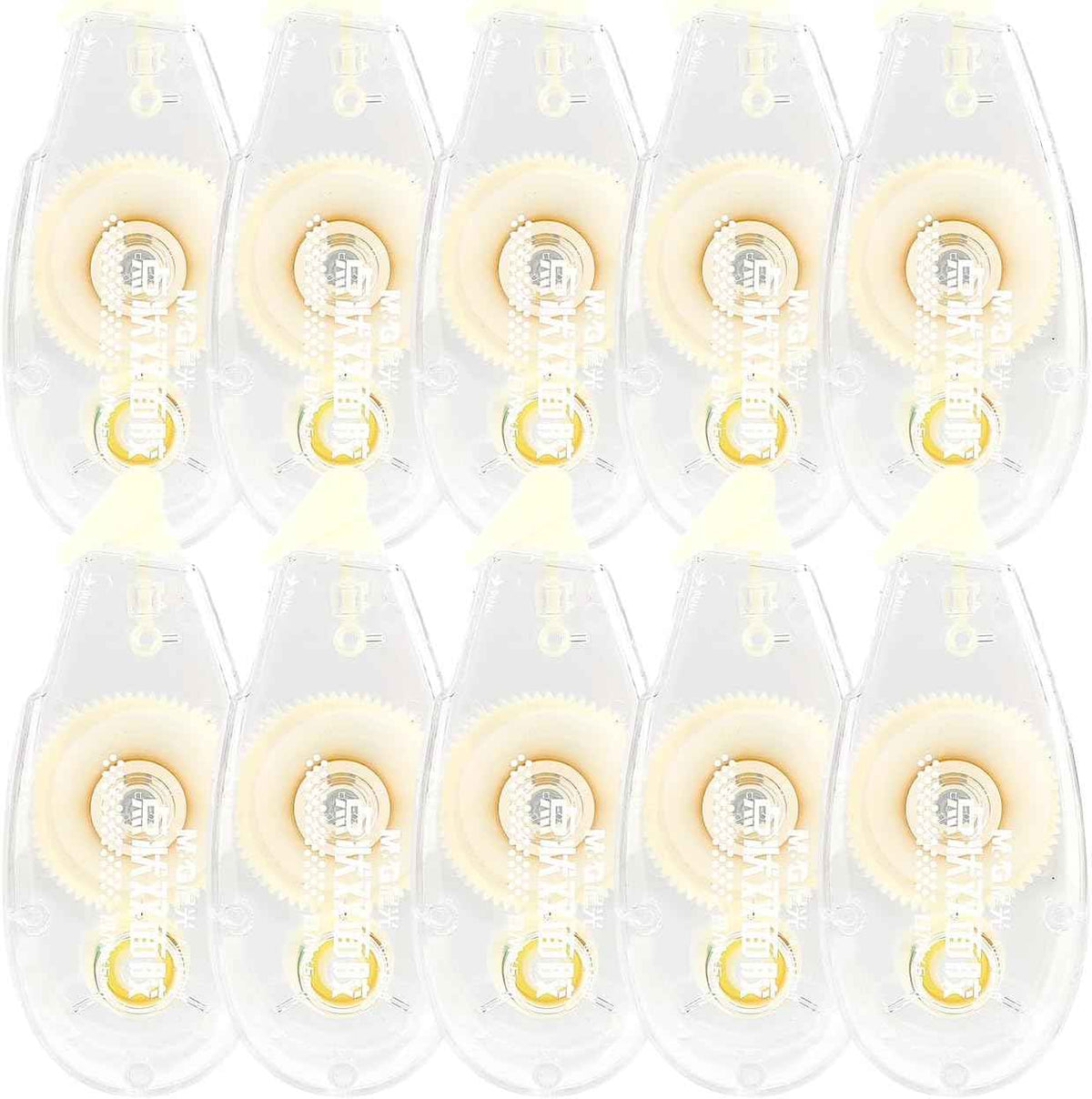 10 Pack Double Sided Glue Scrapbook Tape Roller,80M/262FT