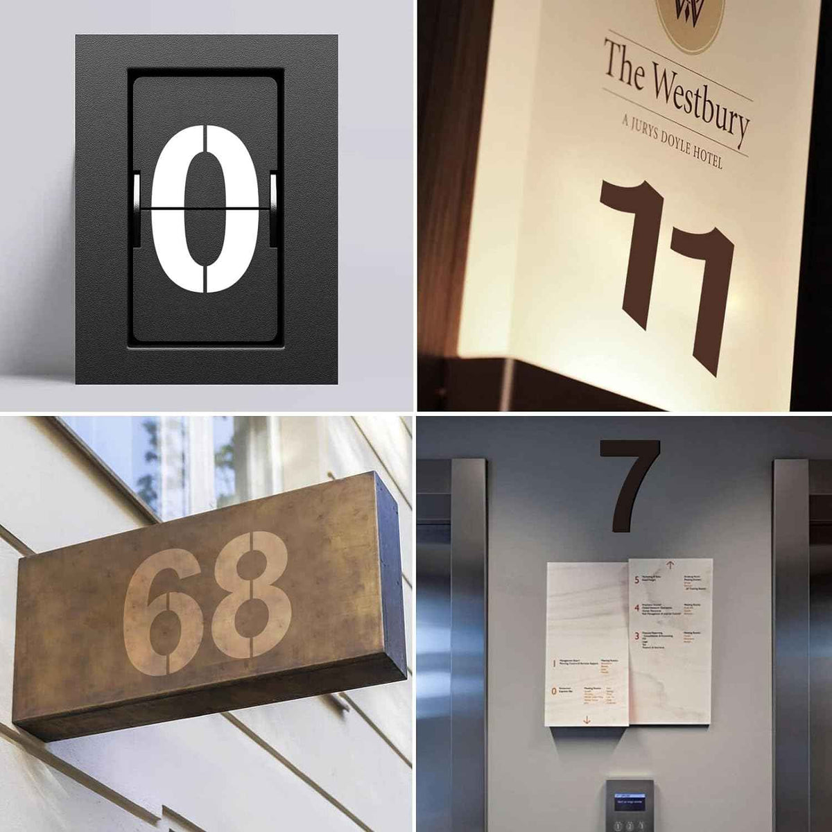 Plantillas de plantillas de pintura de números de dirección de plástico reutilizables grandes de 12 pulgadas