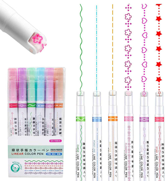 6 st Curve Highlighter Craft Pennor 2 st