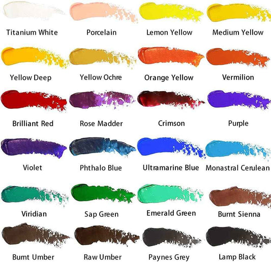 MONT MARTE Ölfarben-Set Signature 24 Farben, 12 ml Tube