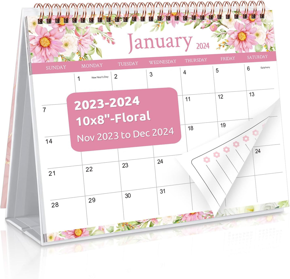 Small Desk Calendar 2026,with To-do List Notes for Office School