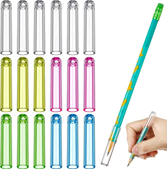18 stuks plastic potlooddoppen tipbeschermer voor houten potloodverlenger