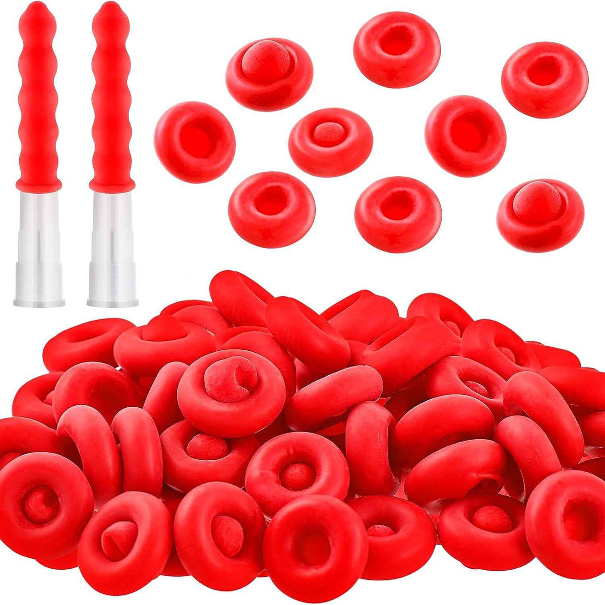 Caulk Saver Caps Caulking Tube Covers voor afdichting en conservering, rood