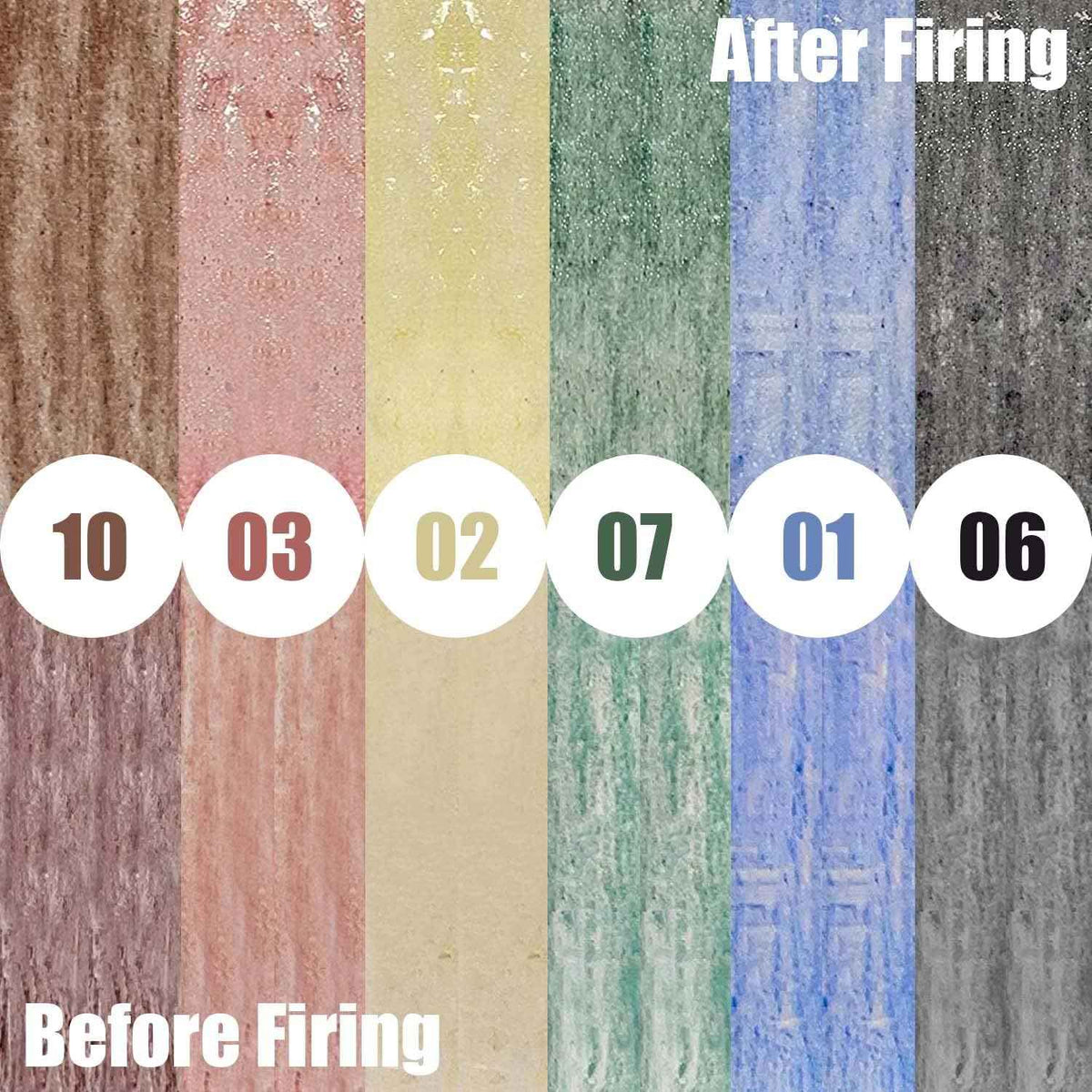6 Colors Underglaze Pencils for Pottery