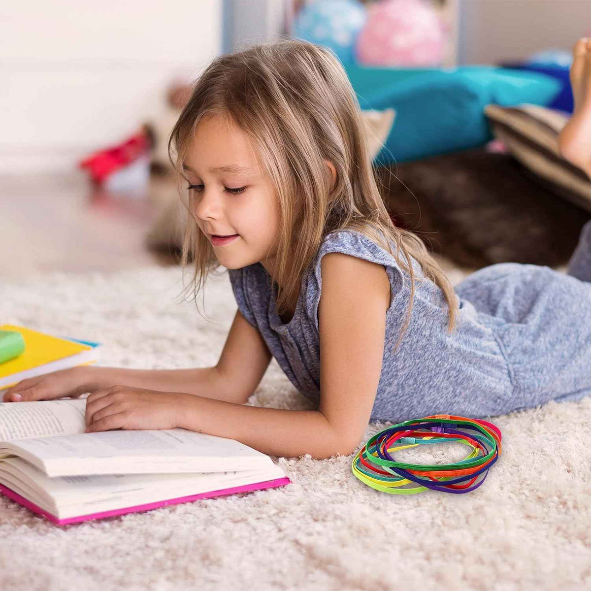 20 Stück elastische Lesezeichen aus Edelstahl für Buchliebhaber