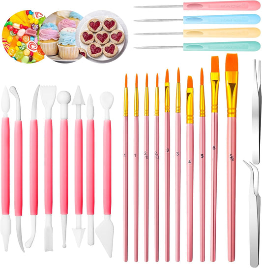 Ensemble d'outils de décoration de gâteaux à biscuits 24 pièces