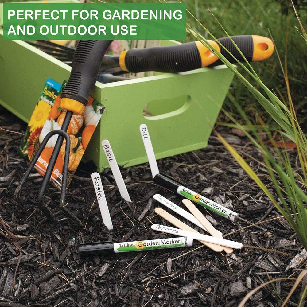 Artline Garden Markers, 0.8 mm , Black Ink , 12 Pack (EK-780)