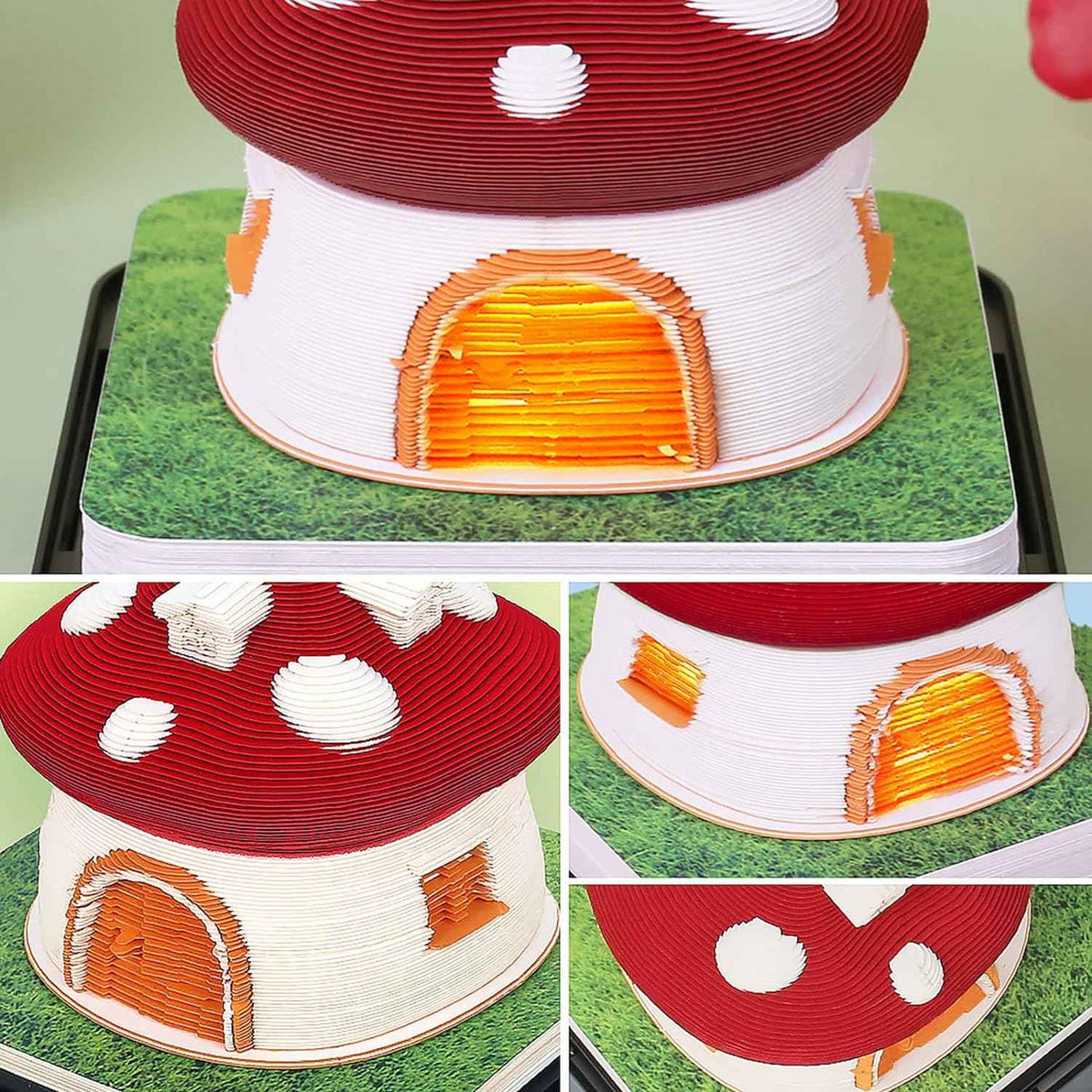 2026 Time Piece Mushroom Calendar Memo Pad with LED Lights