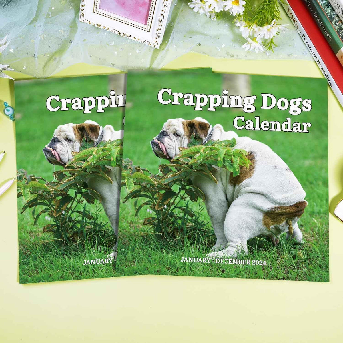 Wandkalender Crapping Dogs 2024